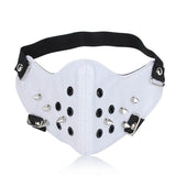 Rivet Punk Leather Half Facemask | Gthic.com