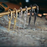 Rivet Sterling Silver Punk Earrings | Gthic.com