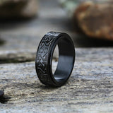 Rotabable Celtic Knot Stainless Steel Viking Ring | Gthic.com