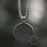 Rotatable Skoll and Hati Wolf Runes Stainless Steel Pendant