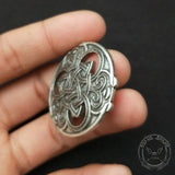Round Celtic Knot Zinc Alloy Viking Brooch | Gthic.com