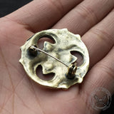 Round Celtic Knot Zinc Alloy Viking Brooch | Gthic.com