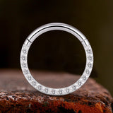 Round Titanium Cartilage Hoop Septum Piercing | Gthic.com