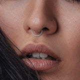 Round Titanium Cartilage Hoop Septum Piercing