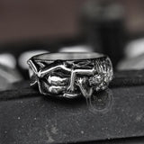 Couple's Hug Stainless Steel Ring