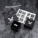 Simple Cross Stainless Steel Decompression Spinner Ring