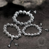 Six-character Mantra Stainless Steel Bracelet | Gthic.com