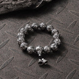 Six-character Mantra Stainless Steel Bracelet | Gthic.com