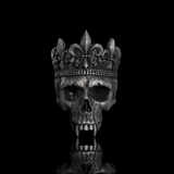 Skeleton King Crown Sterling Silver Skull Ring | Gthic.com