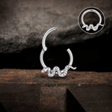 Snake Titanium Hoop Nose Ring Earrings