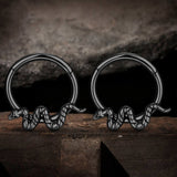 Snake Titanium Hoop Nose Ring Earrings
