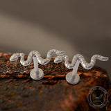 Snake Titanium Septum Piercing Lip Ring | Gthic.com