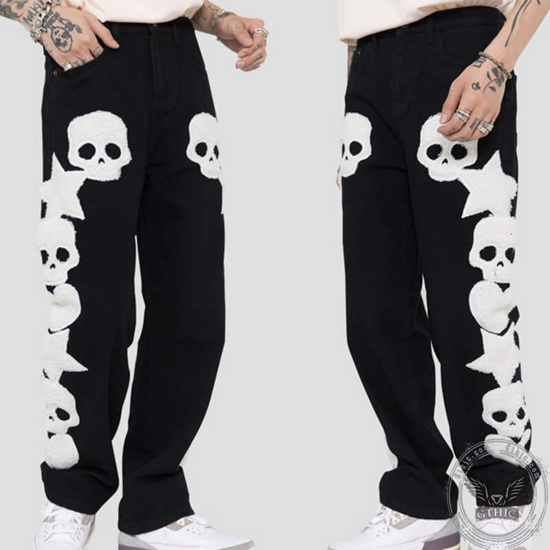 Street Trend Cotton Skull Pants – GTHIC