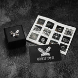 Sunflower Skull Sterling Silver Stud Earrings