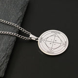 The Key of Solomon Pentacle of Jupiter Stainless Steel Necklace