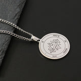 The Key of Solomon Pentacle of Jupiter Stainless Steel Necklace