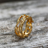 Thistles and Thorns Stainless Steel Ring