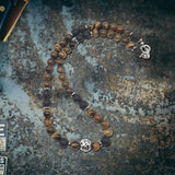 Tiger Eye Stone Stainless Steel Bead Necklace | Gthic.com