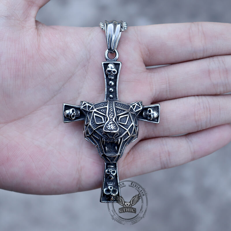 Celtic Skull Necklace Pirate Goth Necklaces Skull Jewelry for Men