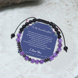 To My Granddaughter - I Love You Morse Code Bracelet | Gthic.com