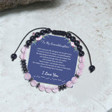 To My Granddaughter - I Love You Morse Code Bracelet | Gthic.com