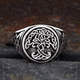 Tree of Life Celtics Stainless Steel Viking Ring 01 | Gthic.com