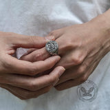 Tree of Life Celtics Stainless Steel Viking Ring 02 | Gthic.com