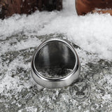 Tree of Life Signet Stainless Steel Viking Ring