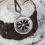 Triangle Valknut Compass Stainless Steel Viking Pendant | Gthic.com