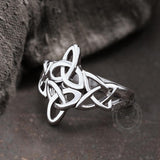 Triquetra Irish Celtics Stainless Steel Viking Ring | Gthic.com