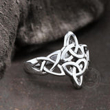 Triquetra Irish Celtics Stainless Steel Viking Ring | Gthic.com
