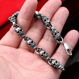Vampire Skull Stainless Steel Bracelet | Gthic.com