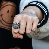 Vegvisir Magic Compass Stainless Steel Viking Ring