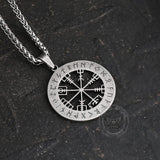 Vegvisir Viking Compass Stainless Steel Pendant 05 | Gthic.com