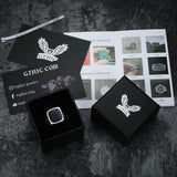 Viking Celtic Knots Stainless Steel Square Ring