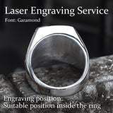 Viking Celtic Knots Stainless Steel Square Ring