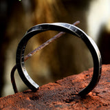 Viking Runes Twist Cuff Stainless Steel Bracelet | Gthic.com