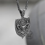 Viking Stag Vegvisir Stainless Steel Pendant