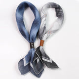 Vintage Checkered Square Scarf01 | Gthic.com