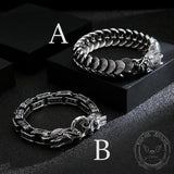 Vintage Dragon Stainless Steel Bracelet 05 | Gthic.com