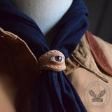 Vintage Evil Eye Leather Scarf Buckle 02 | Gthic.com