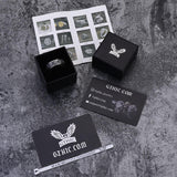 Vintage Hexagram Stainless Steel Spinner Ring