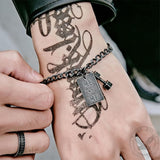 Vintage Me VS Me Stainless Steel Dumbbell Bracelet