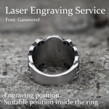 Vintage Northern Pirate Compass Stainless Steel Marine Ring