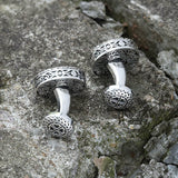 Vintage Pattern Brass Fixed Backing Cufflinks