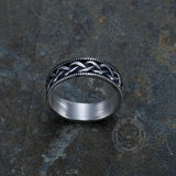 Vintage Simple Pattern Stainless Steel Band Ring | Gthic.com
