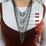 Vintage Sterling Silver Foxtail Chain