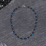 Vintage Tiger Eye Stone Men’s Bead Necklace | Gthic.com