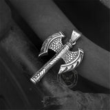 Vintage Viking Axe Stainless Steel Pendant | Gthic.com