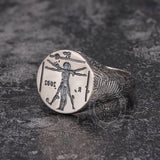 Vitruvian Man Sterling Silver Ring | Gthic.com